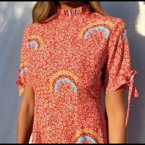 Never Fully Dressed ditsy rainbow dress